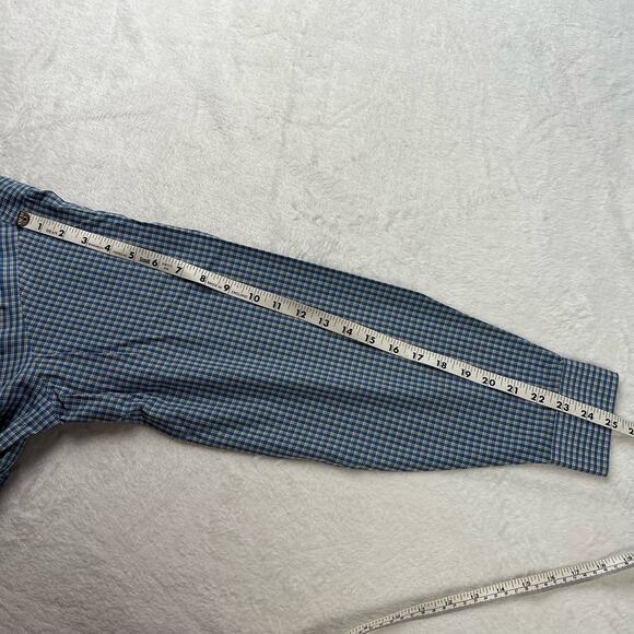 L.L. Bean Men's size Medium blue Plaid Button Down Shirt - Picture 7 of 9